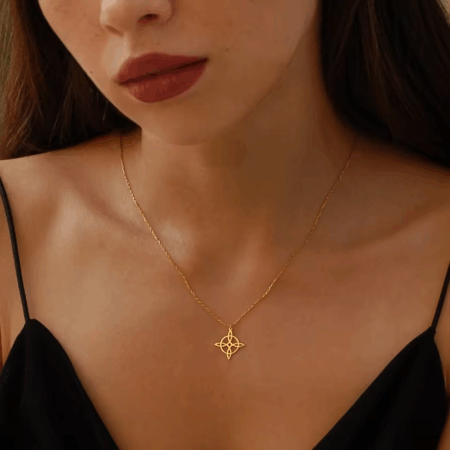 Colar Selo de genebra banhado a Ouro 18K
