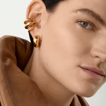 Brinco Lumi banhado a Ouro 18K