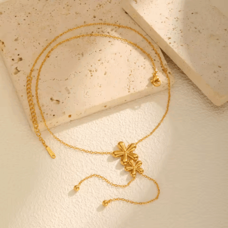 Colar Flora de Luzern banhado a Ouro 18K